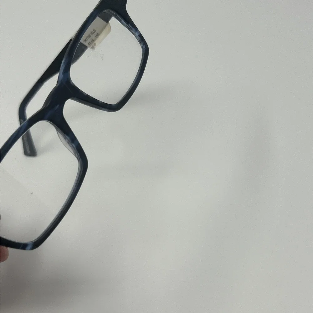 NWT Norman Childs SMITHFIELD Eyeglass 47-18-140 MGHB Unisex Kids Blk Blue Frame
